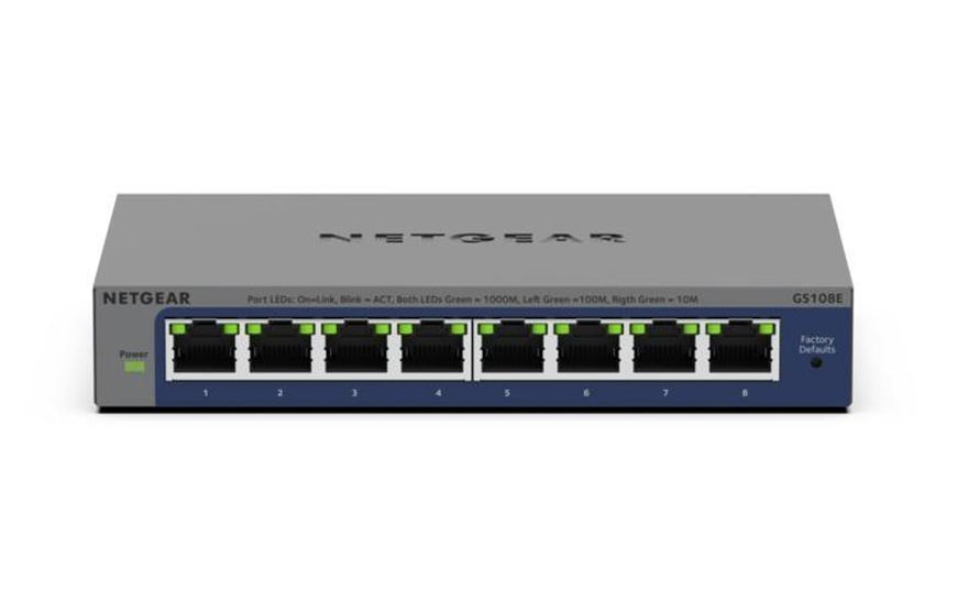 Комутатор некерований Netgear GS108Ev4 (GS108E-400EUS) 531822ua фото