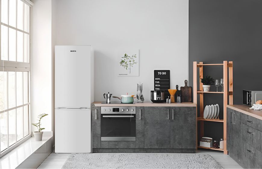Холодильник з морозильною камерою Grifon DFN-185W 580748ua фото