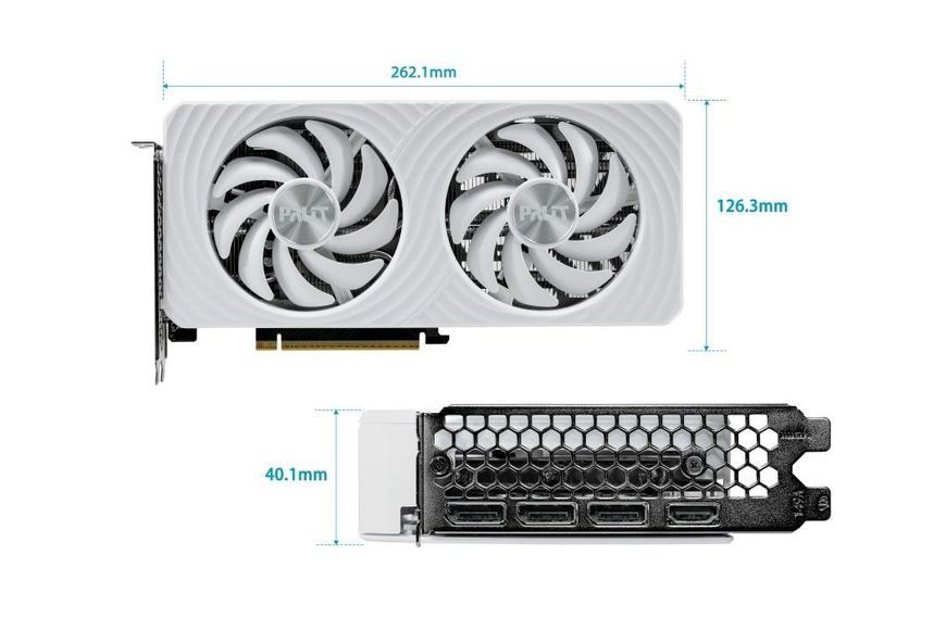 Відеокарта Palit GeForce RTX 5060 Ti White OC (NE7506TU19T1-GB2061M) 616346ua фото