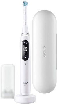 Електрична зубна щітка Oral-B iO Series 7 Connected Rechargeable Electric Toothbrush White Alabaster (IO7 M7.2A1.1B WT) 362171 фото