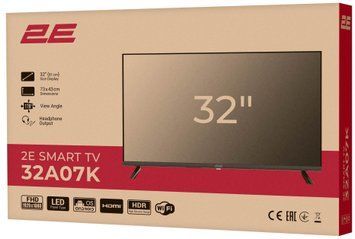 Телевизор 2E 2E-32A07KW 628762ua фото