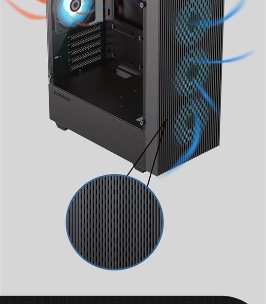 Корпус GameMax Edge Black 630505ua фото