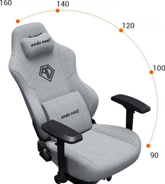 Крісло для геймера Anda Seat Phantom 3 Pro L Black (AD18YC-06-B-F) 578590 фото