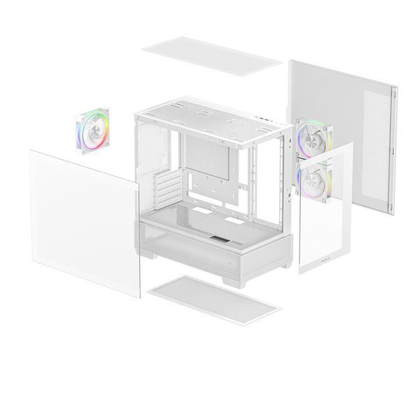 Корпус Deepcool CG380 3F White (R-CG380-WHAGM3-G) 623080ua фото