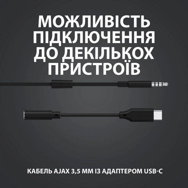 Наушники с микрофоном Logitech G333 Black (981-000924) 335723ua фото