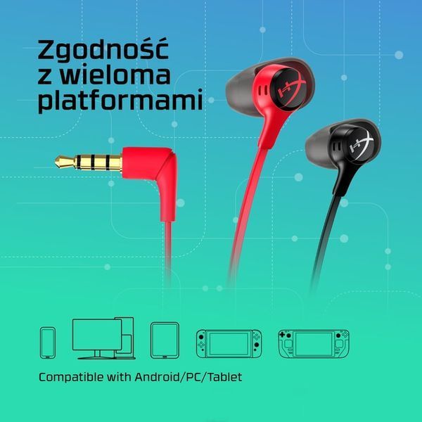 Наушники с микрофоном HyperX Cloud Earbuds II Black (70N24AA) 532050ua фото