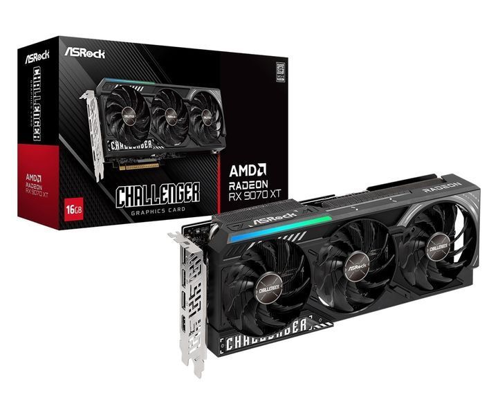 Відеокарта Asrock Challenger RX9070XT 16G (RX9070XT CL 16G) 619043 фото