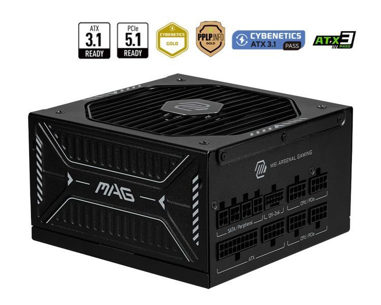 Блок питания MSI MAG A1000GLS PCIE5 618726ua фото