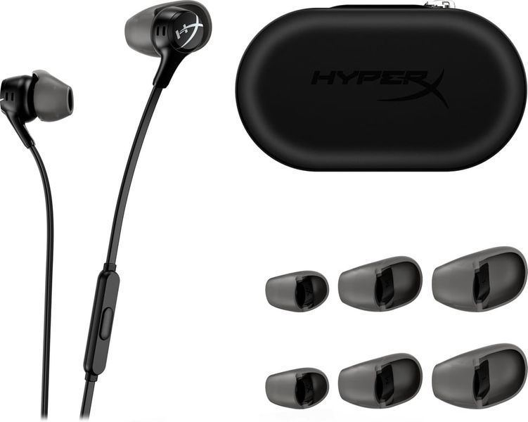 Наушники с микрофоном HyperX Cloud Earbuds II Black (70N24AA) 532050ua фото