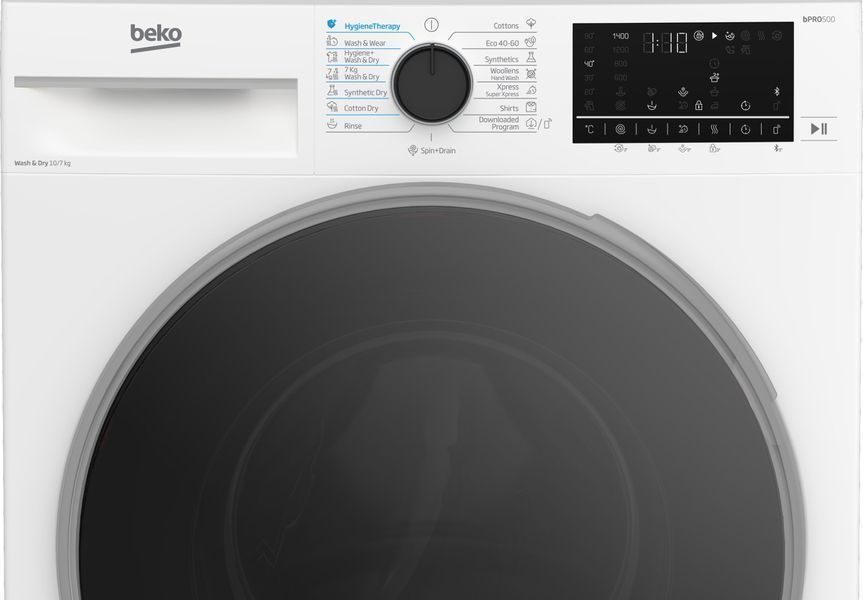 Стирально-сушильная машина автоматическая Beko B5DFT510457WPB 478849ua фото