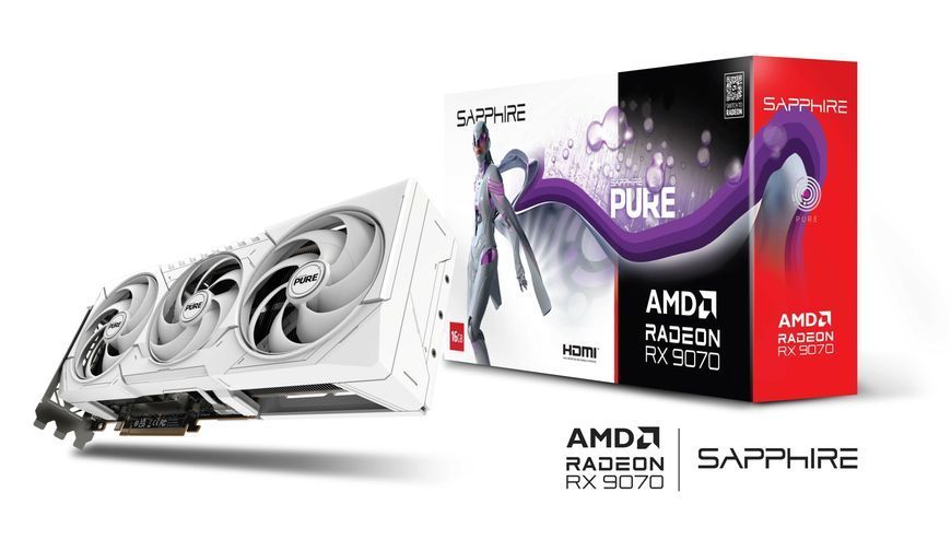Видеокарта Sapphire Radeon RX 9070 16GB PURE (11349-02-20G) 572305ua фото