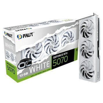 Видеокарта Palit GeForce RTX 5070 White OC (NE75070U19K9-GB2050W) 616347ua фото