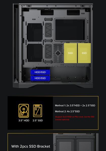 Корпус GameMax Leader TG Black 628341ua фото