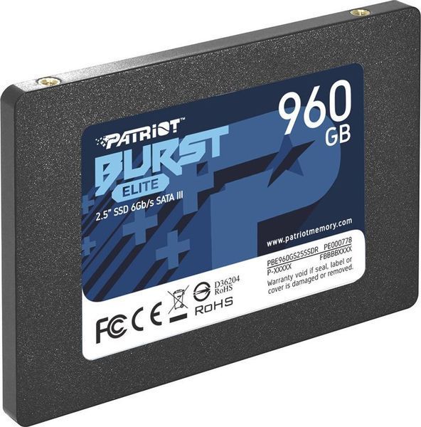 SSD накопичувач Patriot Burst Elite 960 GB (PBE960GS25SSDR) 336043ua фото