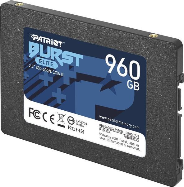 SSD накопичувач Patriot Burst Elite 960 GB (PBE960GS25SSDR) 336043ua фото