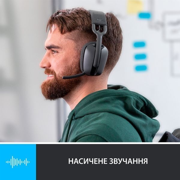 Наушники с микрофоном Logitech Zone Vibe 100 Graphite (981-001213) 458311ua фото
