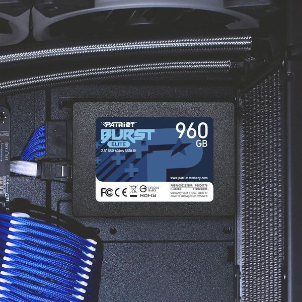 SSD накопичувач Patriot Burst Elite 960 GB (PBE960GS25SSDR) 336043ua фото