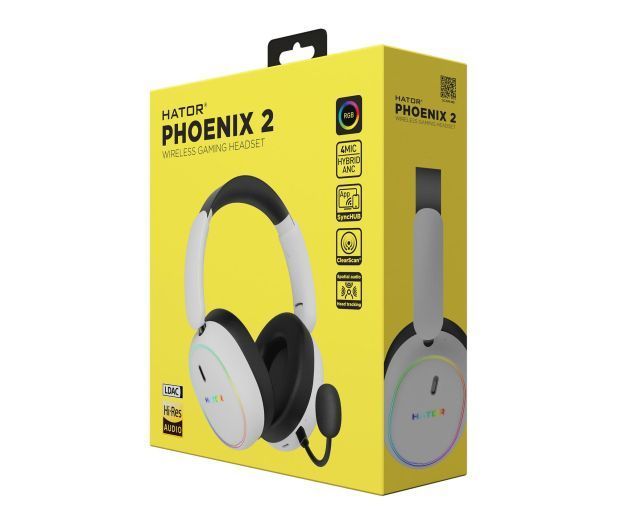 Навушники з мікрофоном Hator Phoenix 2 Wireless White (ESH41) 615737ua фото