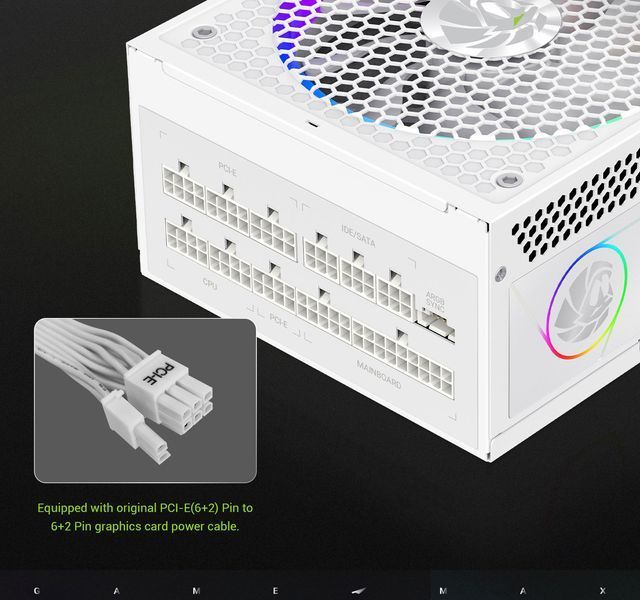 Блок питания GameMax RGB-750G WH 627808ua фото
