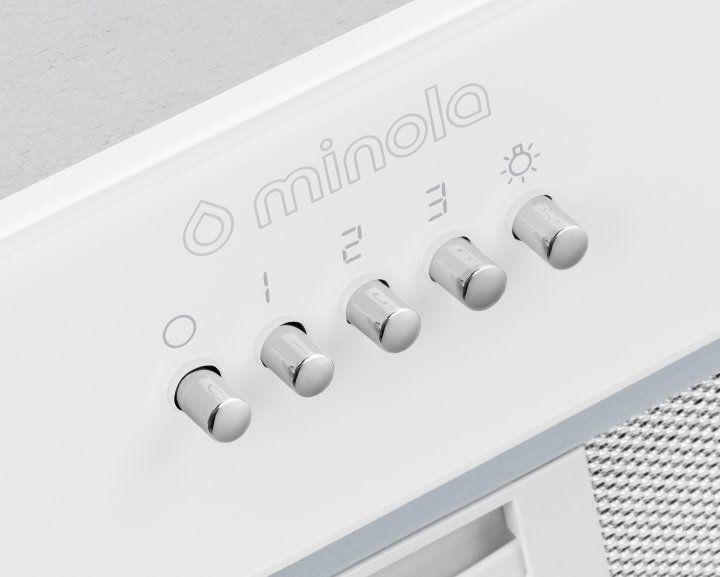 Витяжка вбудована Minola HBI 5262 WH Glass 700 LED 627863ua фото