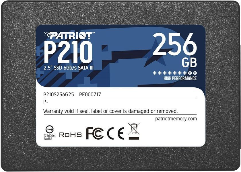 SSD накопитель Patriot P210 256 GB (P210S256G25) 513643ua фото