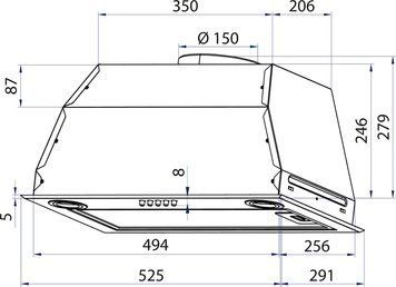 Витяжка вбудована Minola HBI 5622 BLF 1000 LED 627871ua фото