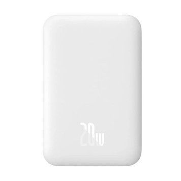 Зовнішній акумулятор (павербанк) Baseus Magnetic Bracket Mini Fast Charge Power Bank 6000mAh 20W White (P10059002223-00) 613600ua фото
