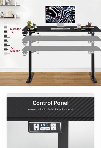 Геймерский игровой стол GameMax D140-Carbon-EC 628053ua фото
