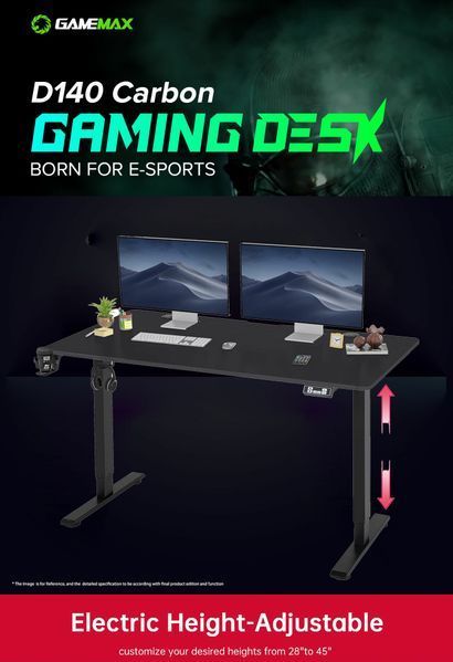 Геймерский игровой стол GameMax D140-Carbon-EC 628053ua фото