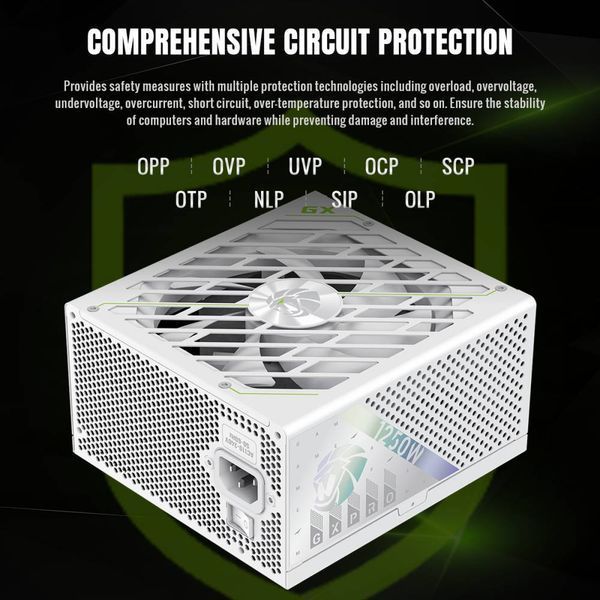 Блок питания GameMax GX Pro 1250G WH 627764ua фото