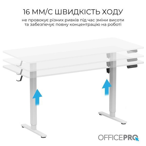 Комп'ютерний стіл OfficePro ODE1670W White 622981ua фото
