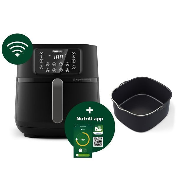 Мультипіч (аерофритюрниця) Philips XXL Connected HD9285/93 520858 фото