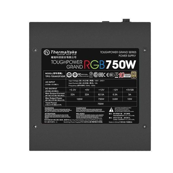 Блок питания Thermaltake Toughpower Grand RGB Sync Edition 750W (PS-TPG-0750FPCGEU-S) 338934 фото