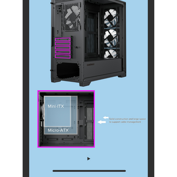 Корпус GameMax Destroyer TG Black 628297ua фото