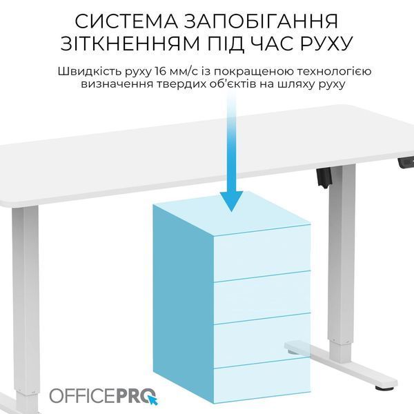 Комп'ютерний стіл OfficePro ODE1670W White 622981ua фото