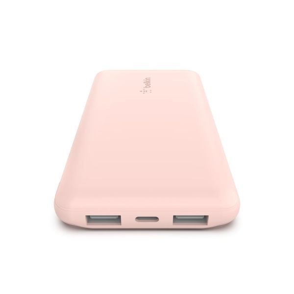 Зовнішній акумулятор (павербанк) Belkin 10000mAh 15W Dual USB-A USB-C rose gold (BPB011BTRG) 613622ua фото