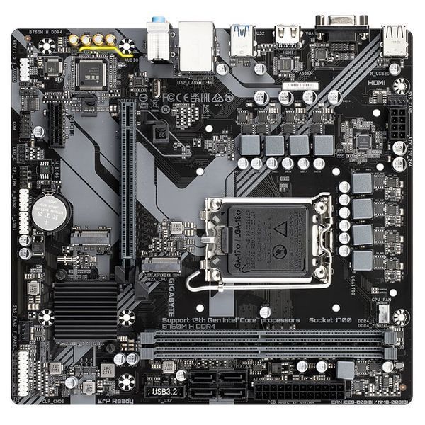 Материнська плата Gigabyte B760M H DDR4 509242ua фото