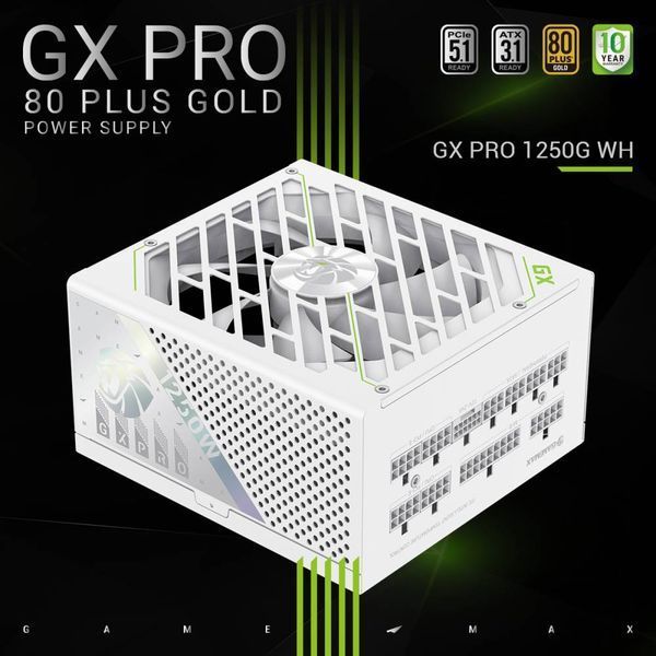 Блок питания GameMax GX Pro 1250G WH 627764ua фото