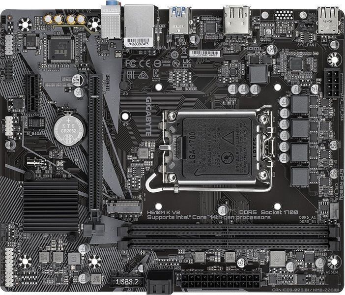 Материнская плата Gigabyte H610M K V2 594486ua фото
