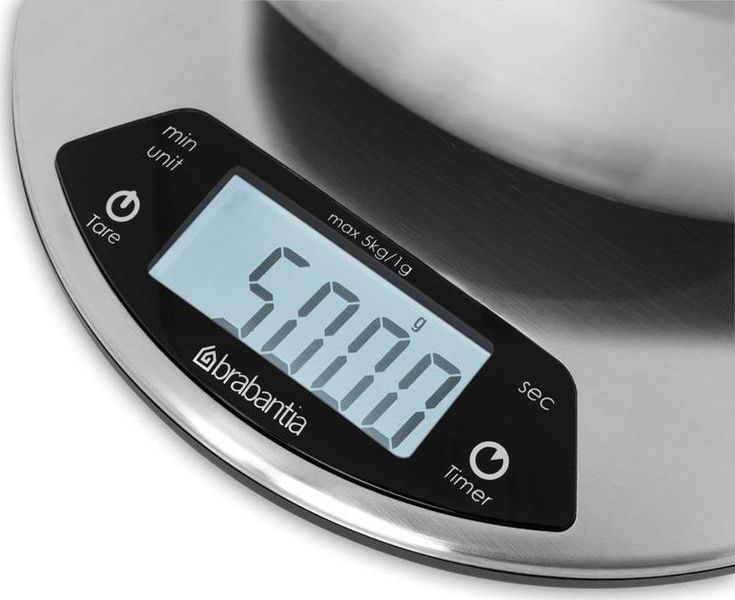 Ваги кухонні електронні Brabantia 480560 Matt Steel 225058 фото
