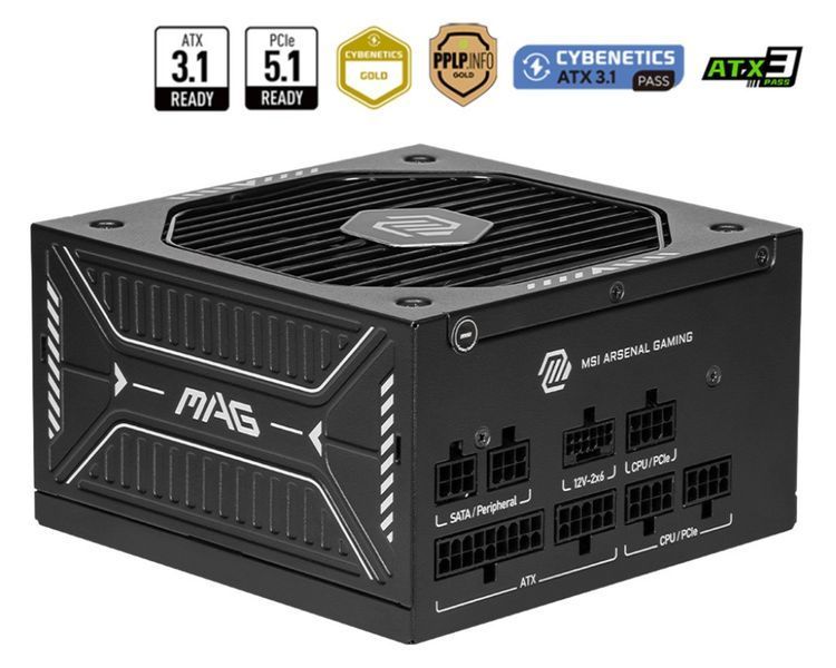 Блок питания MSI MAG A750GLS PCIE5 618727ua фото