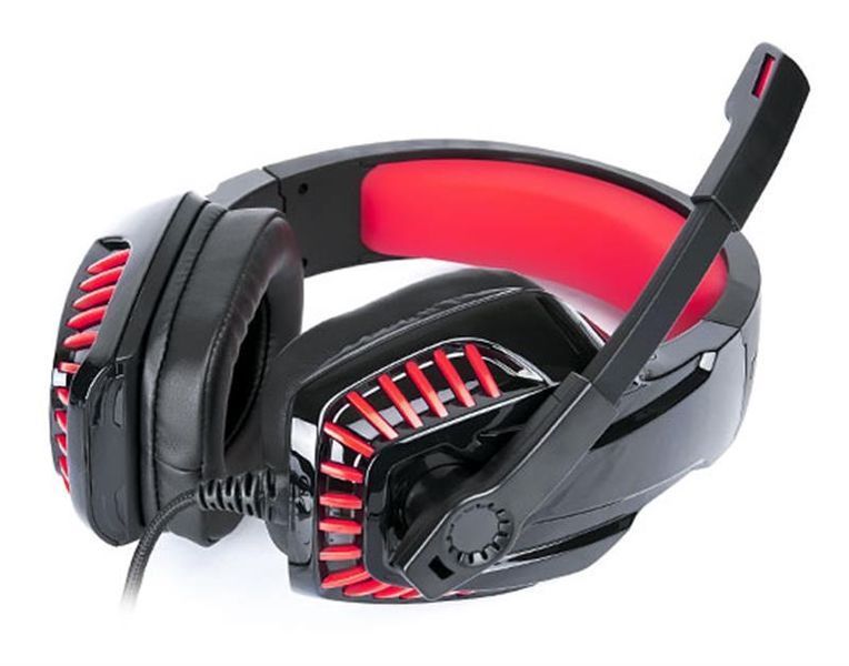 Навушники з мікрофоном Real-El GDX-7650 Black-Red (EL124100043) 579483ua фото