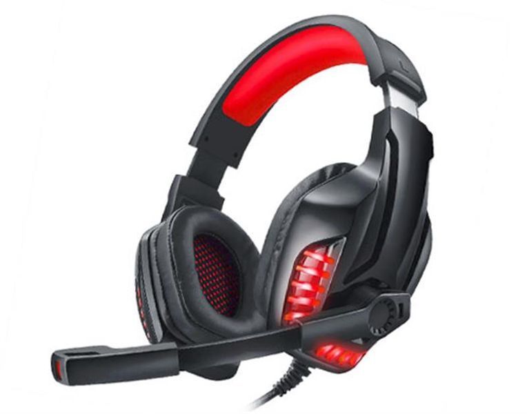 Навушники з мікрофоном Real-El GDX-7650 Black-Red (EL124100043) 579483ua фото