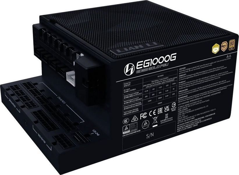 Блок питания Lian Li Edge Gold 1000 Black (G9P.EG1000G.BH00.EU) 622631ua фото
