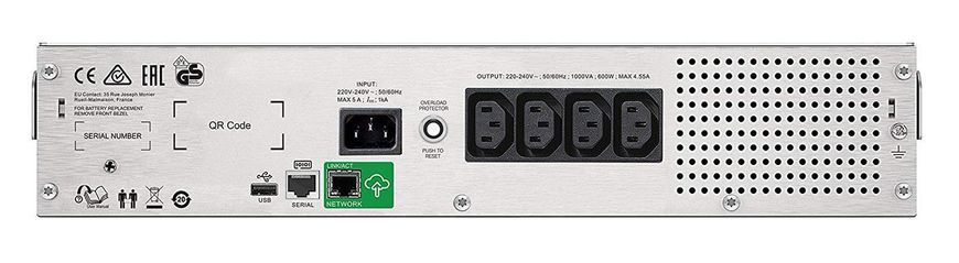 лінійно-інтерактивне ДБЖ APC Smart-UPS C Line Interactive 1000VA (SMC1000I-2UC) 332909ua фото