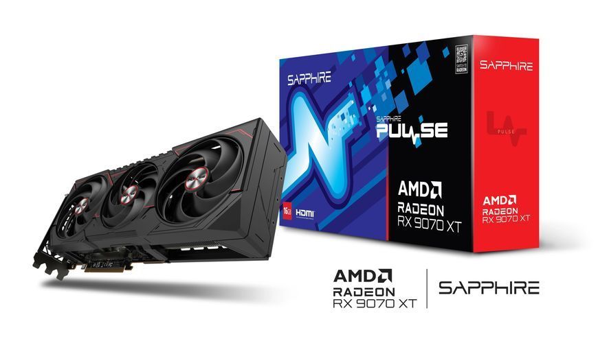 Видеокарта Sapphire Radeon RX 9070 XT 16GB Pulse (11348-03-20G) 572306ua фото