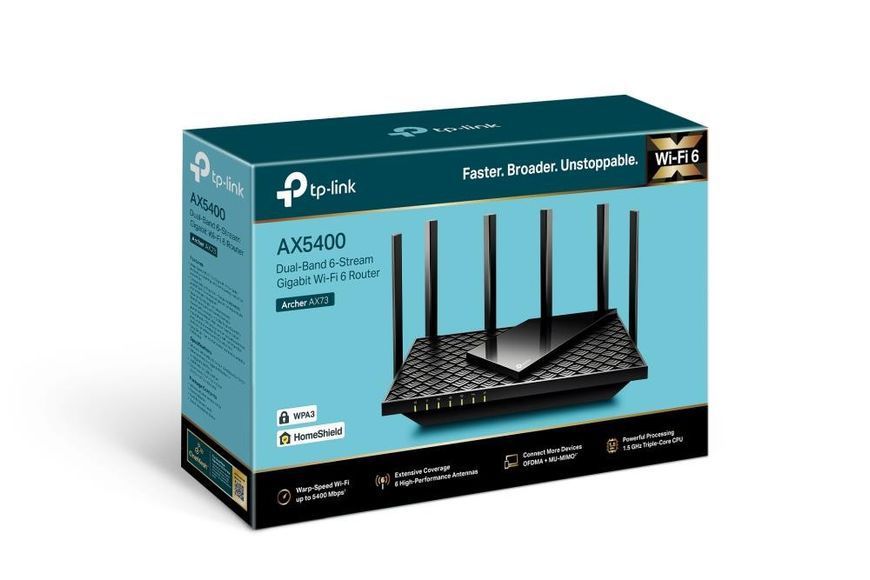 Беспроводной маршрутизатор (роутер) TP-Link Archer AX73 351562ua фото