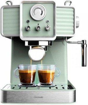 Кофеварка рожковая эспрессо Cecotec Power Espresso 20 Green 480789 фото