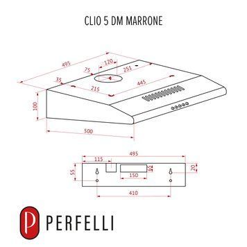 Витяжка пласка Perfelli Clio 5DM Marrone 627929ua фото