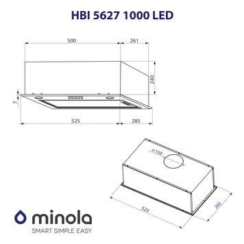 Витяжка вбудована Minola HBI 5627 IV 1000 LED 627872ua фото